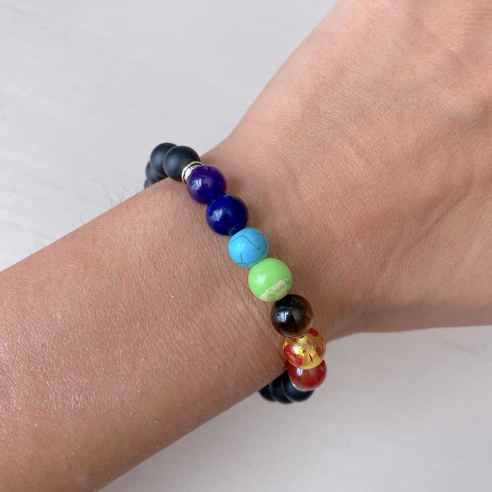 NWT madewell Chakras beaded slider bracelet